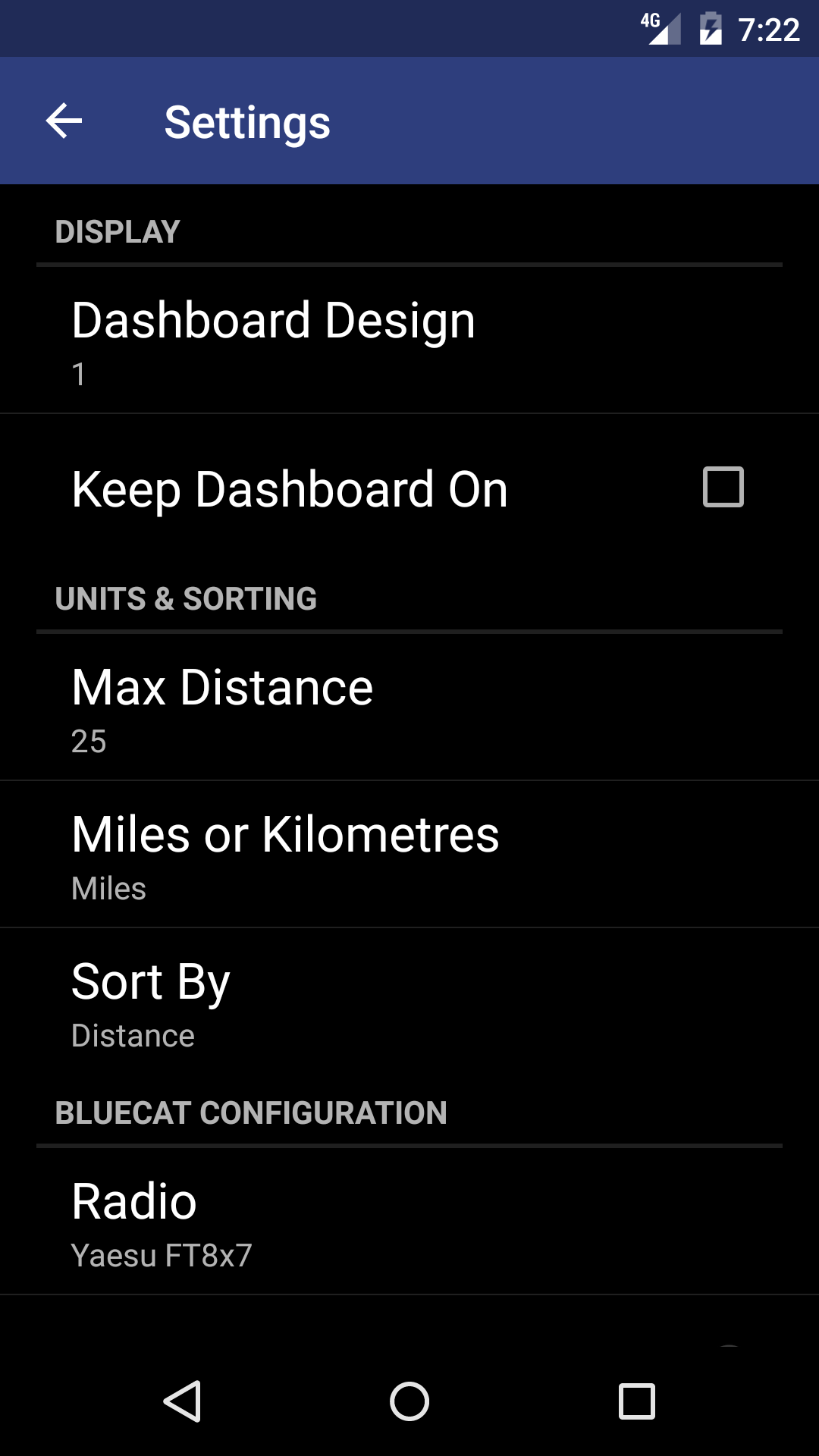Repeater Settings